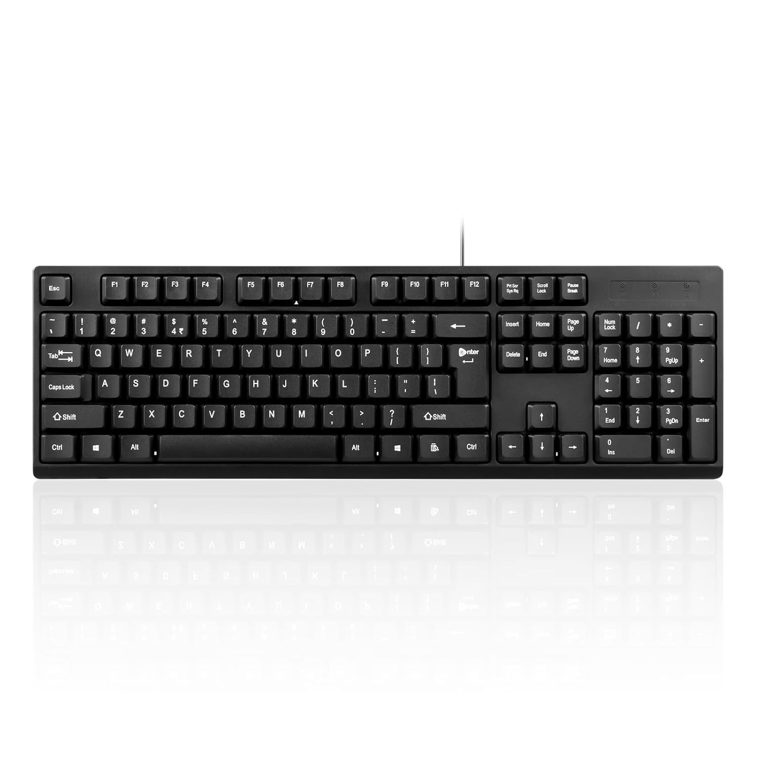 Enter Easyclick USB Wire Keyboard for Laptop and Desktop